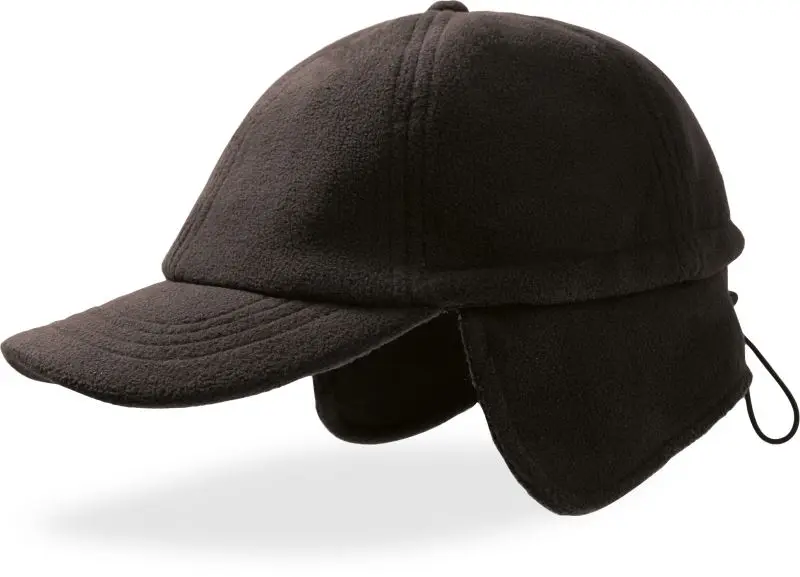 6 panelová kšiltovka "Snow Flap Stopper" - black