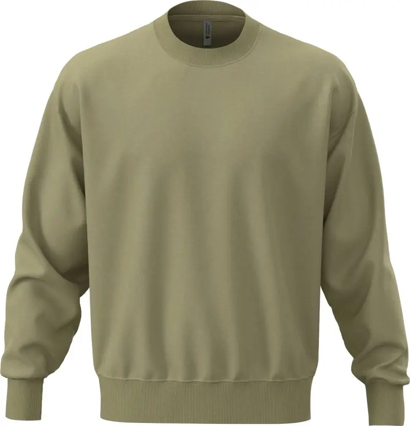 Těžká oversize unisex mikina - light olive