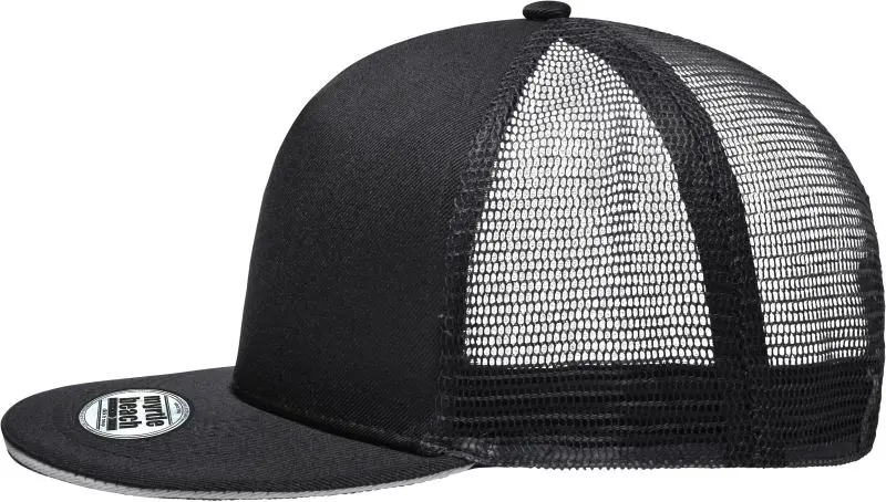 5 panelová Pro síťovaná kšiltovka - black/light grey