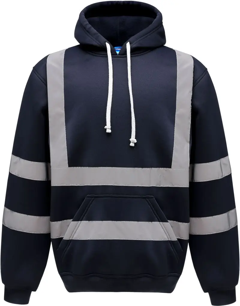 Hi-Vis mikina s kapucí - navy