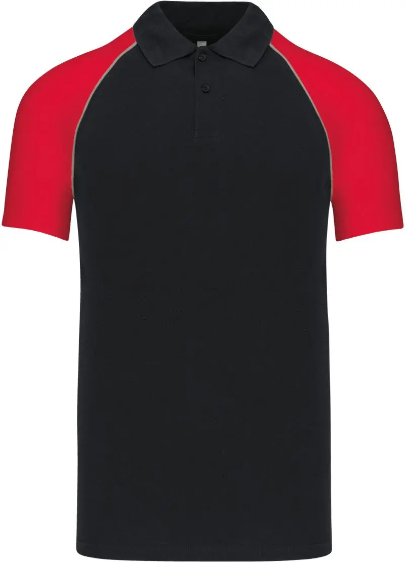 Baseballové piqué polo -