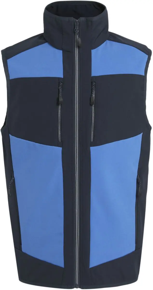 2-vrstvá softshellová vesta "E-volve" - strong blue/navy