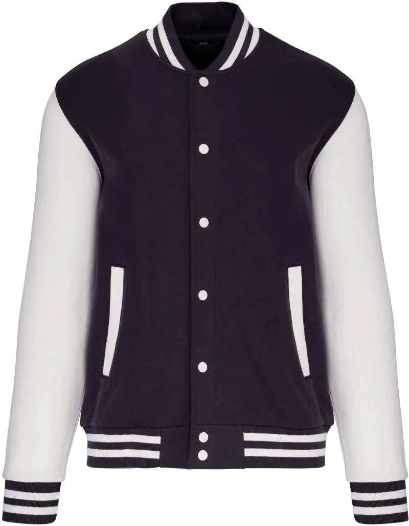 Unisex college bunda "Teddy" - navy/white
