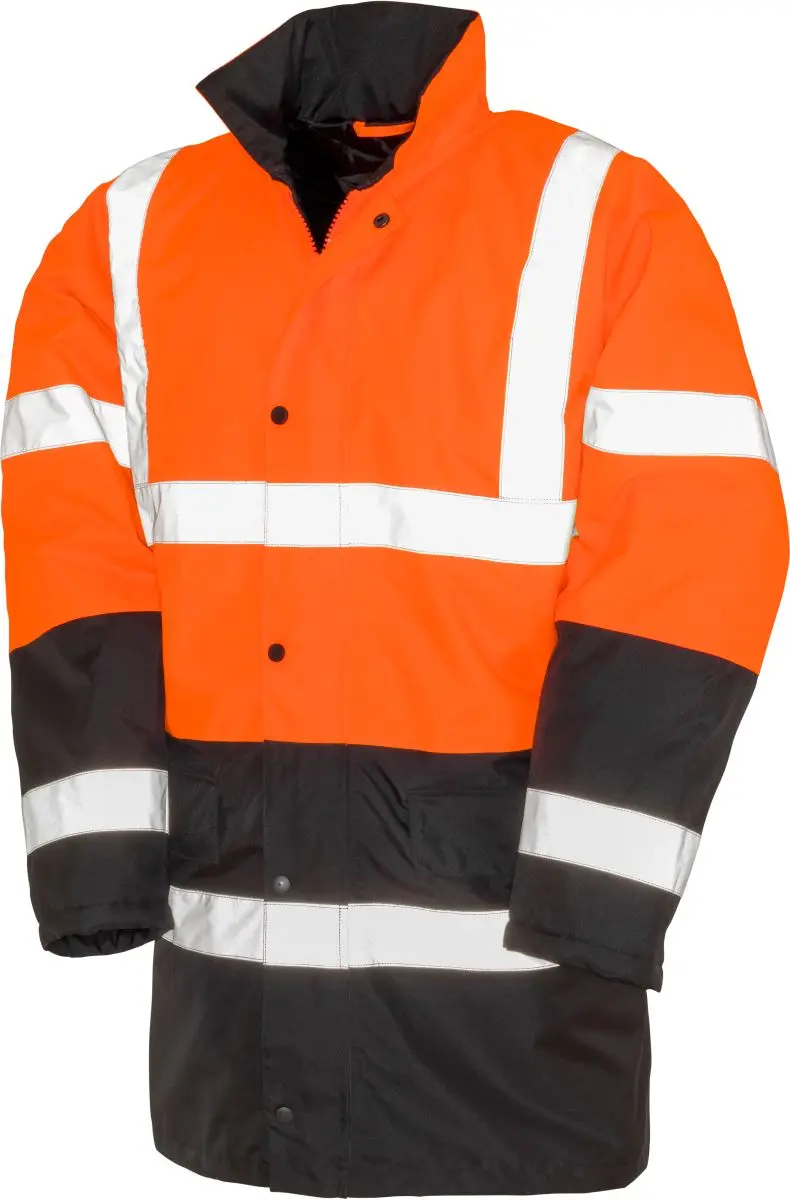 Bezpečnostní parka - fluorescent orange/black