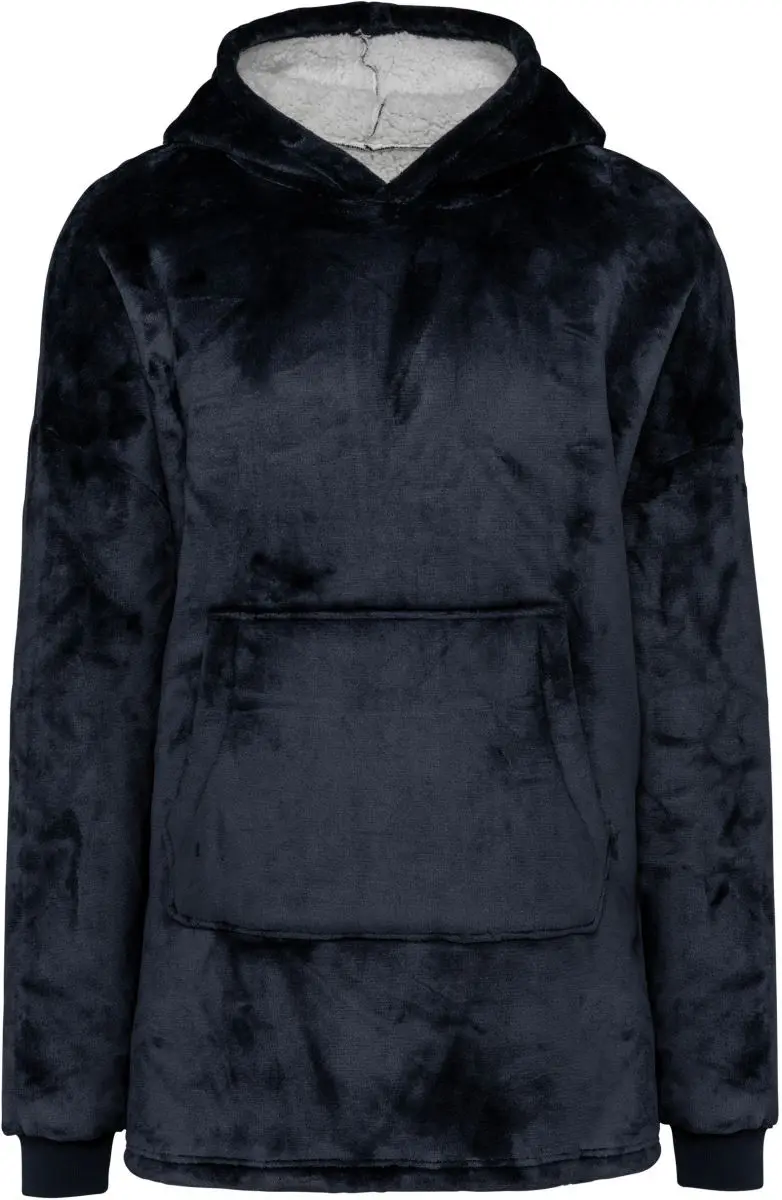 Loungewear Sherpafleece mikina s kapucí - night navy