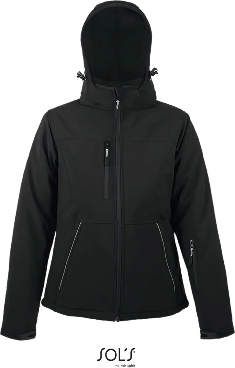 Dámská 3-vrstvá zimní softshellová bunda - black