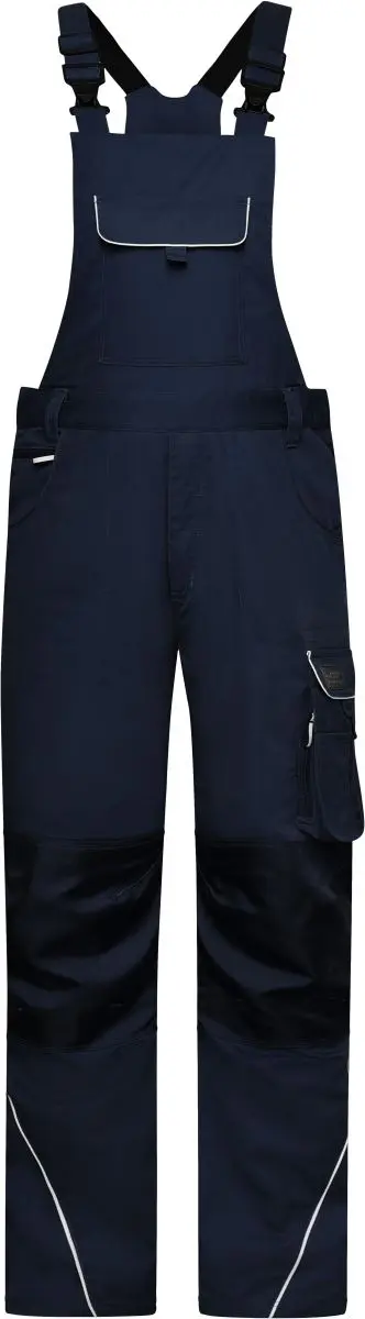 Pracovní kalhoty s laclem - Solid - navy