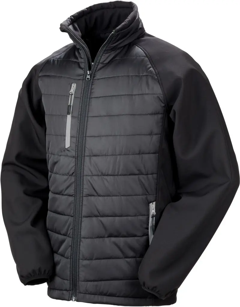 Hybridní bunda "Compass" - black/grey