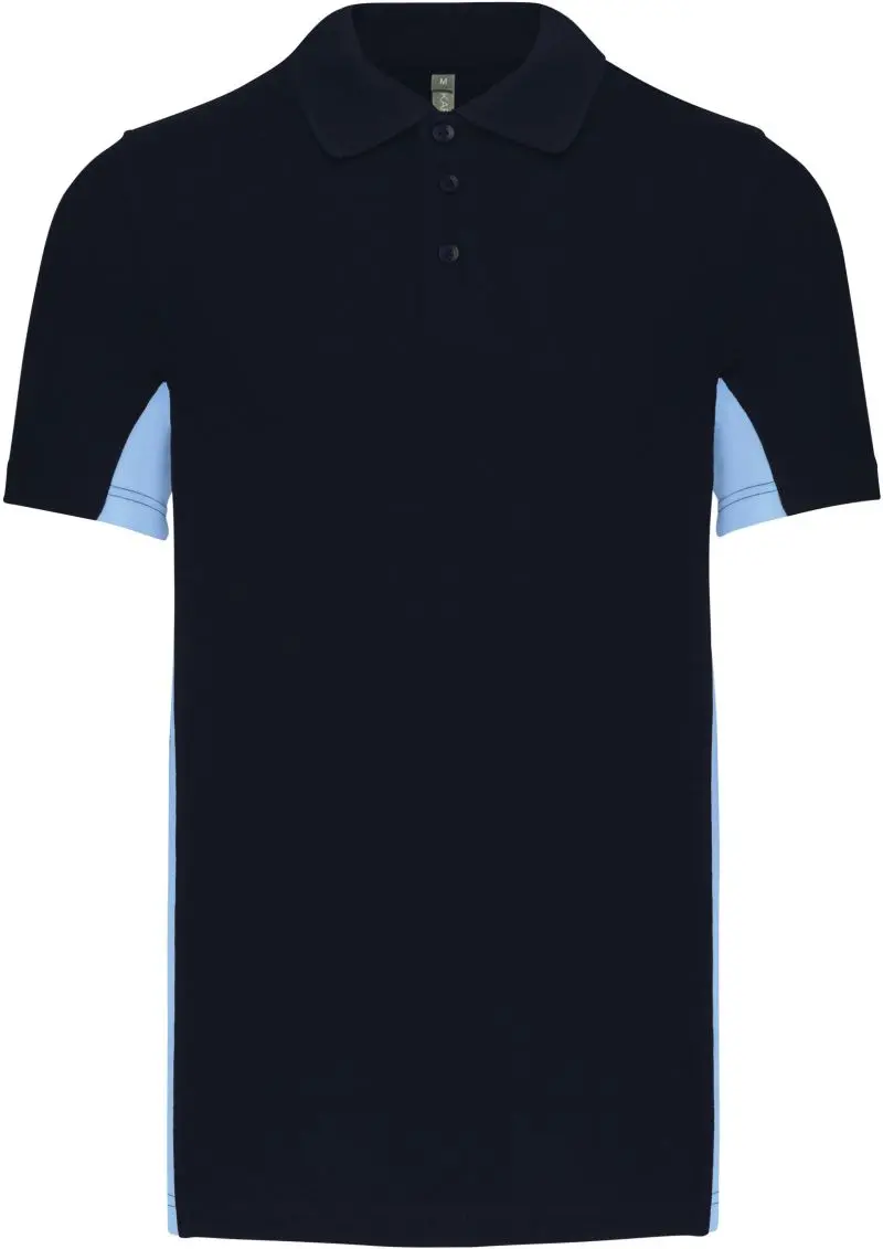 2-barevné piqué polo "Flag" -