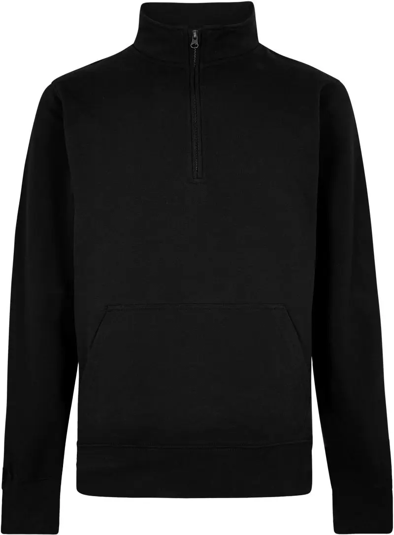 Piqué mikina s 1/4 zipem -