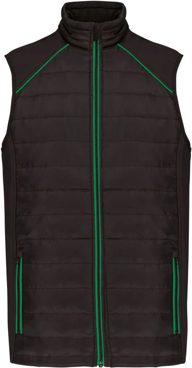 Pracovní hybridní vesta "Day-to-Day" - black/kelly green
