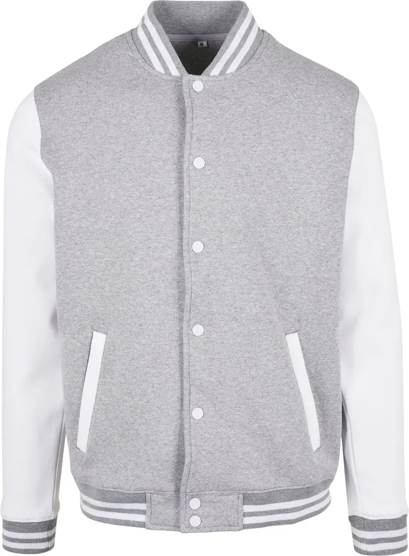 College bunda - heather grey/white