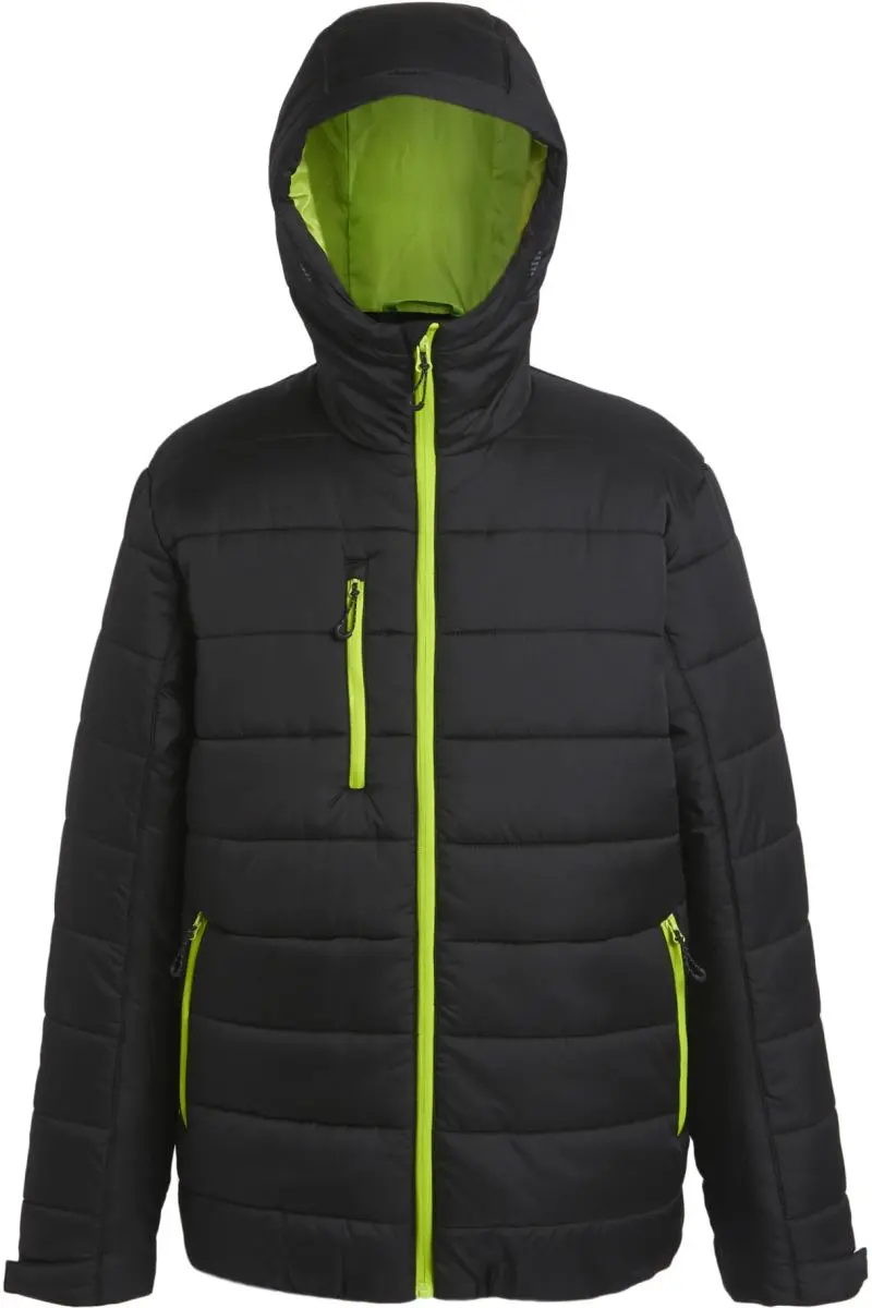 Thermo bunda "Navigate" - black/lime green