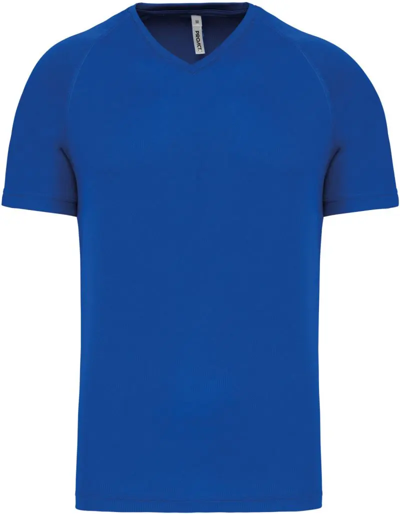 Pánské sportovní tričko s výstřihem do V - sporty royal blue
