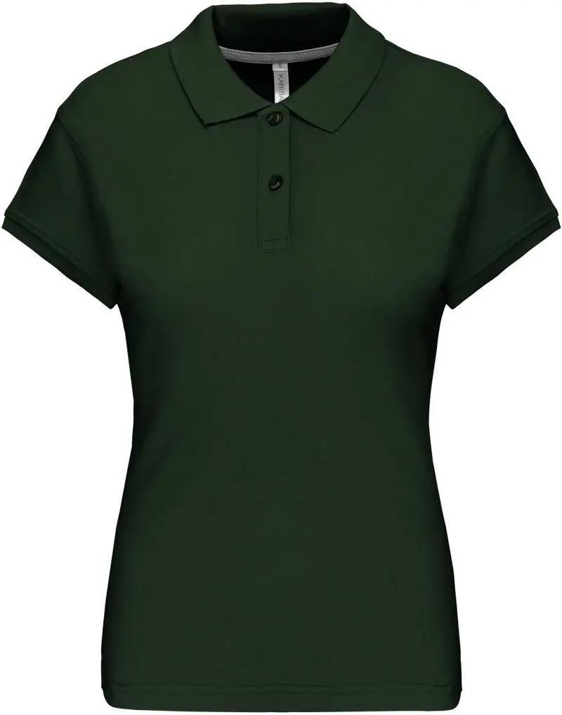 Dámské piqué polo - forest green