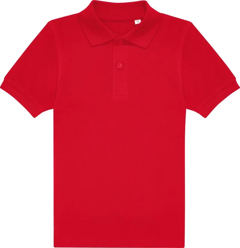 Dětské piqué polo - red