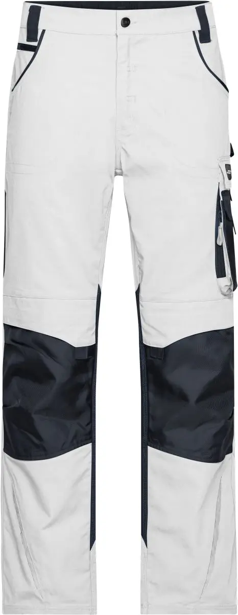 Pracovní kalhoty - Strong - white/carbon
