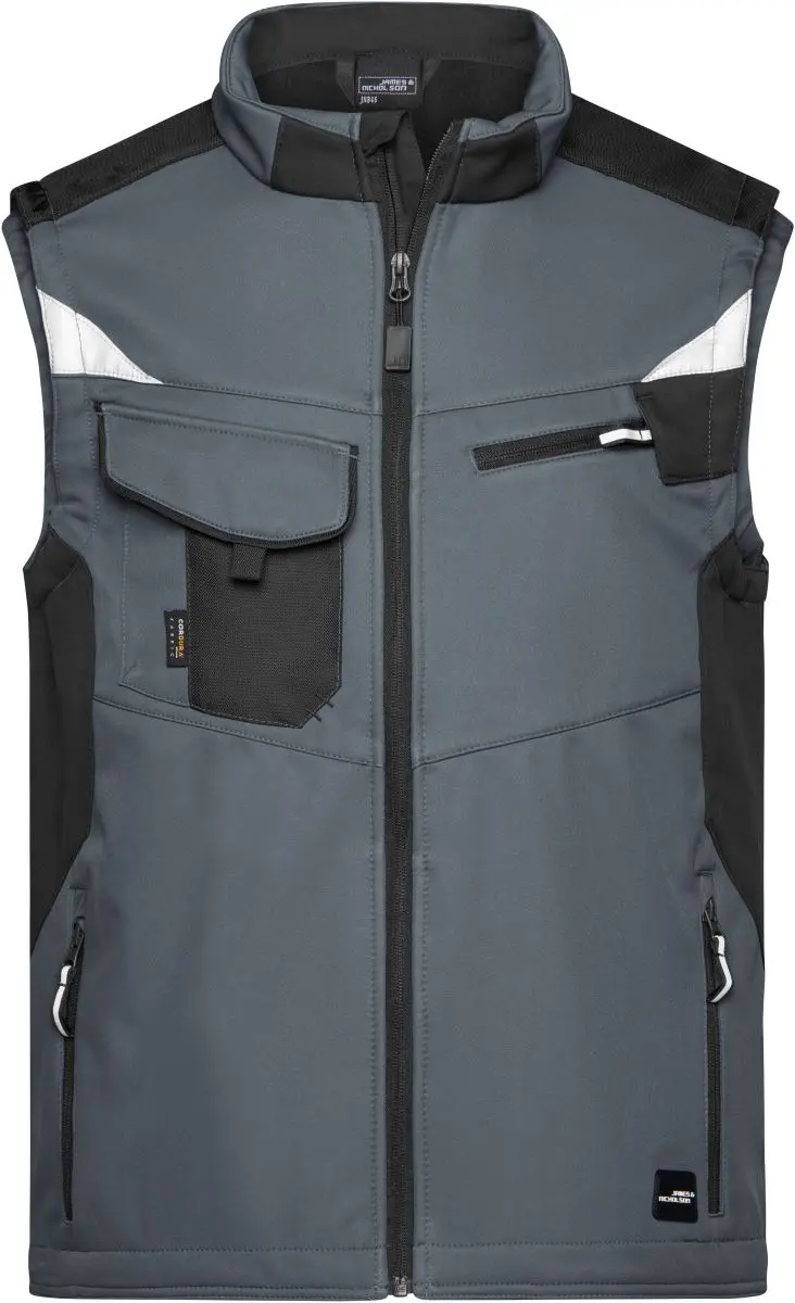 Pracovní vesta - Strong - carbon/black