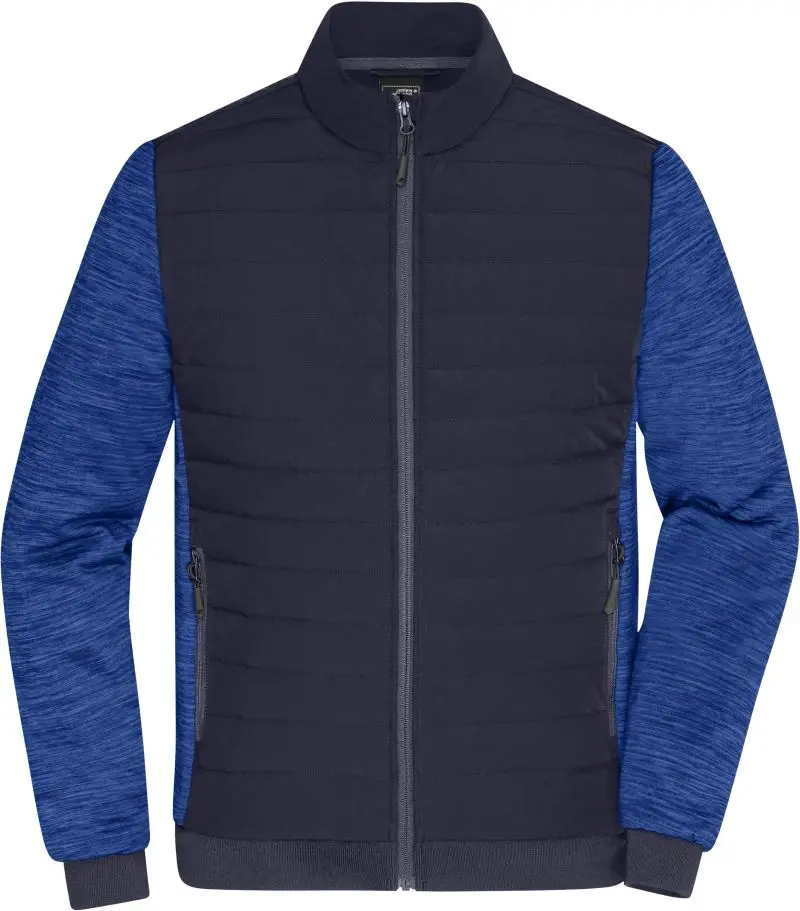 Pánská hybridní bunda - navy/royal melange