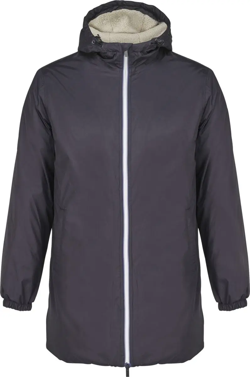 Teplá unisex parka - deep black