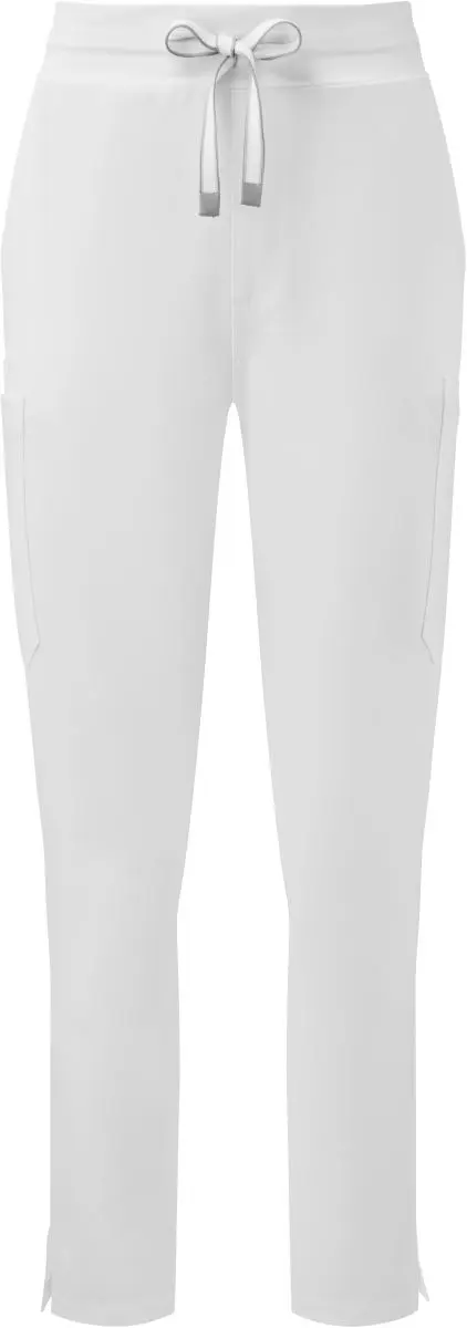 Dámské strečové cargo kalhoty - vital white