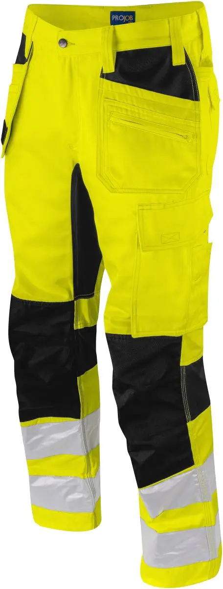 Strečové bezpečnostní kalhoty - yellow/black