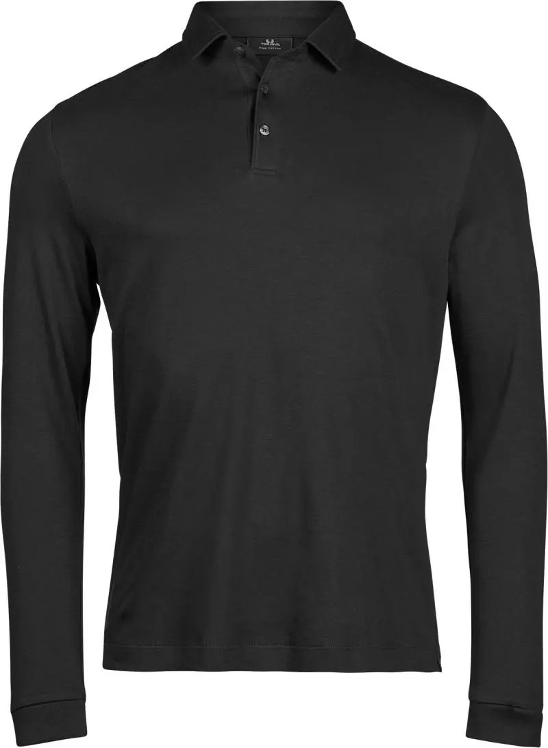 Pima polo s dlouhým rukávem -