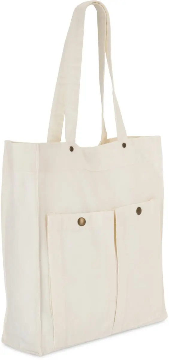 Bavlněná taška - washed ivory