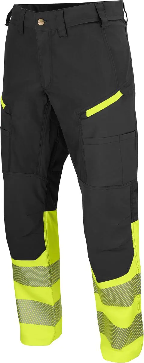 Strečové bezpečnostní kalhoty - yellow/black