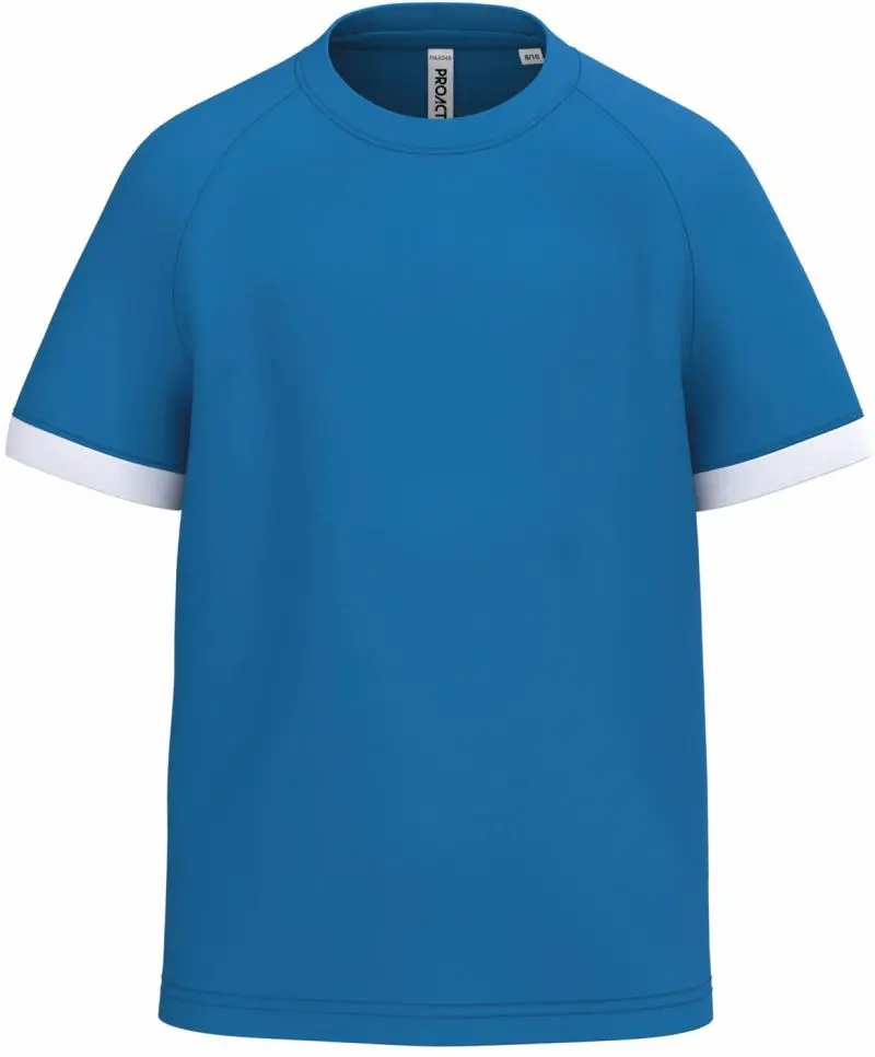 Dětské kontrastní sportovní tričko - sporty royal blue/white