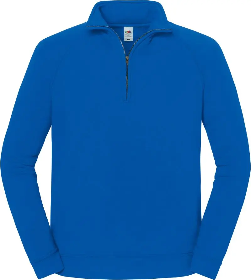 Těžká mikina s 1/4 zipem - royal blue