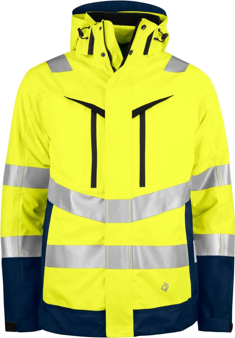 3-v-1 bezpečnostní bunda - hi vis yellow/navy