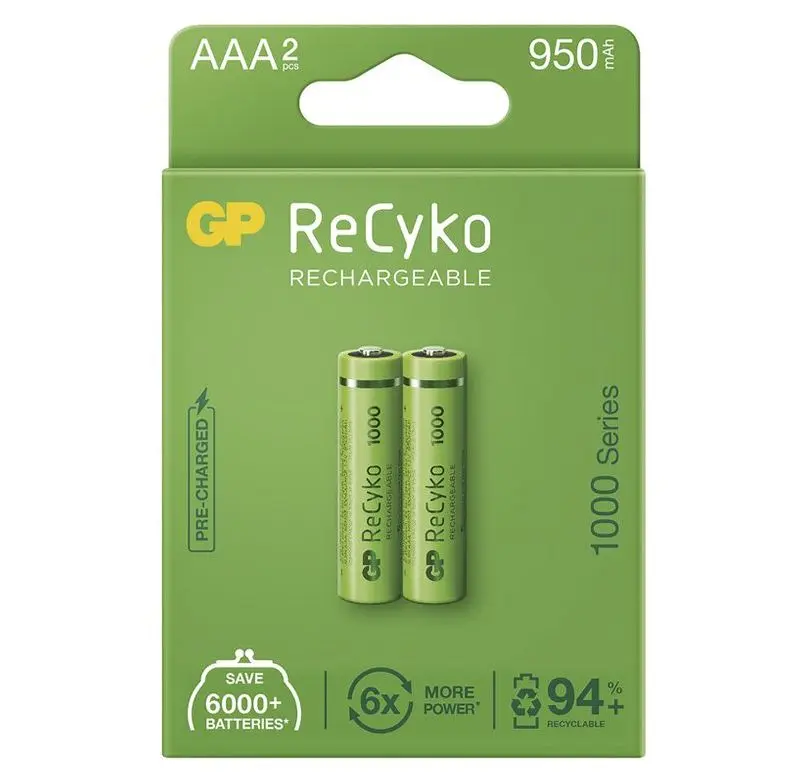 GP Batteries ReCyko+ 1000 AAA 2ks 1032122100