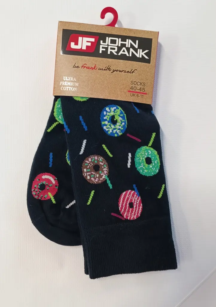 Pánské ponožky John Frank JFLSFUN151 Barva: Černá, Velikost: UNI
