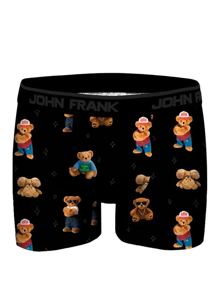 Pánské boxerky John Frank JFBDMOD128 Barva: Černá, Velikost: XXL