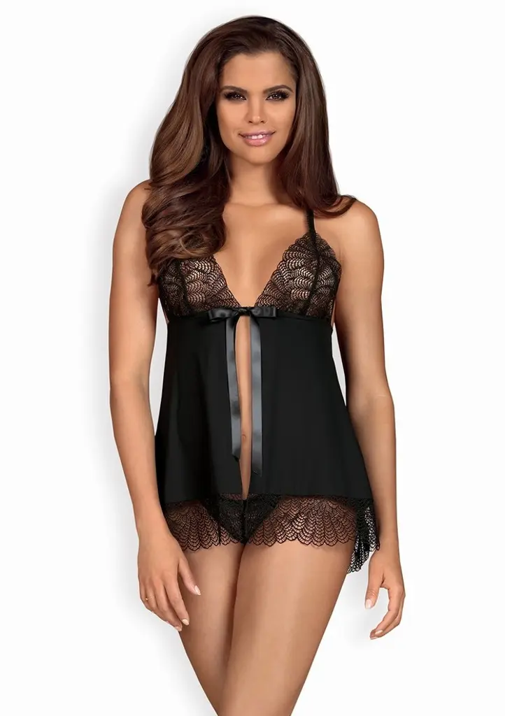 Smyslná košilka Chiccanta babydoll - Obsessive černá