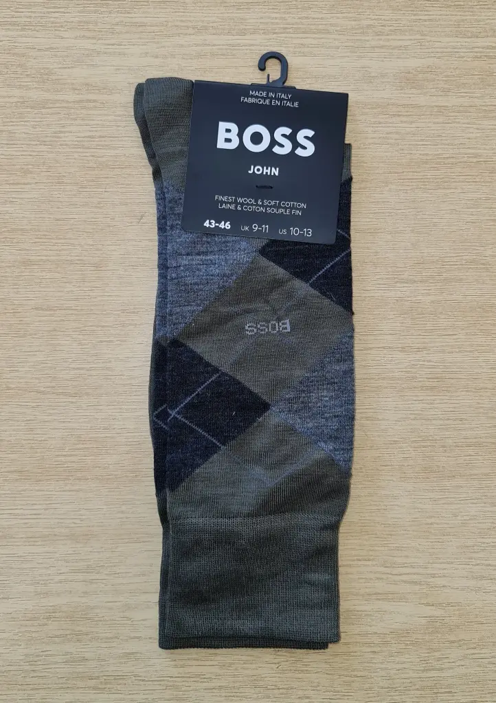 PÁNSKÉ PONOŽKY BOSS 50478362 Barva: Zelená, Velikost