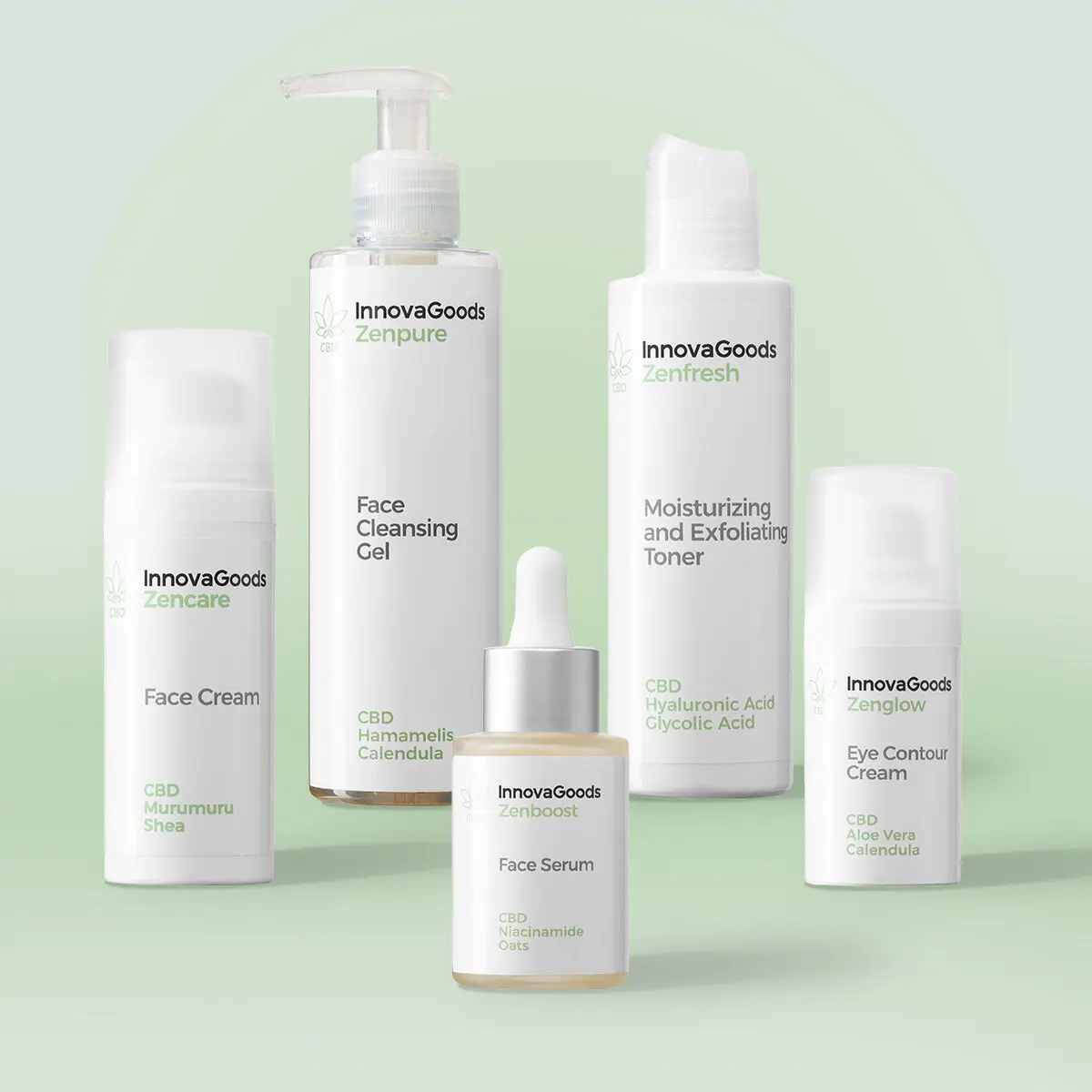 InnovaGoods Balíček rutiny na obličej CBD