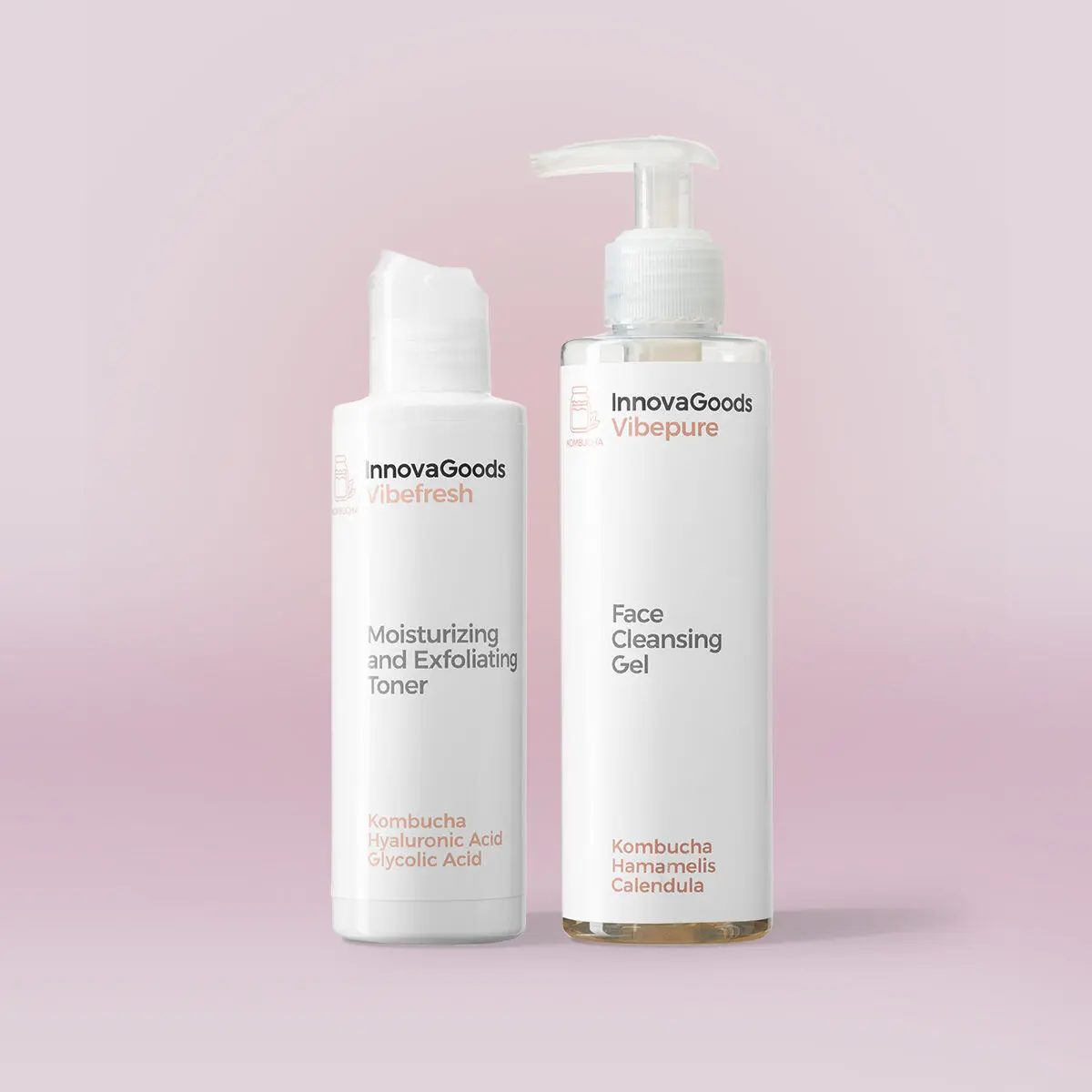 InnovaGoods Dvojbalíček na čištění obličeje Kombucha