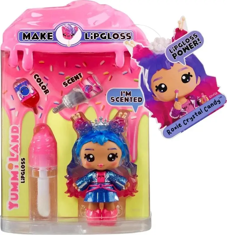 Yummiland Malá panenka s leskem na rty, série 2 - Roxie Crystal Candy