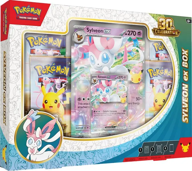 Pokémon TCG: 30th Celebration - Sylveon ex Box