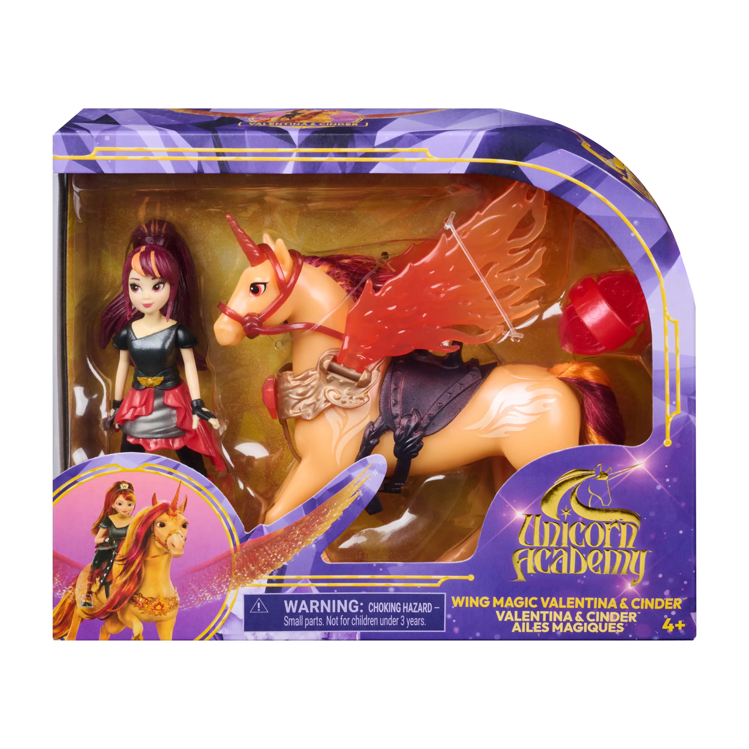 UNICORN ACADEMY KOUZELNÁ KŘÍDLA CINDER & VALENTINA 11CM