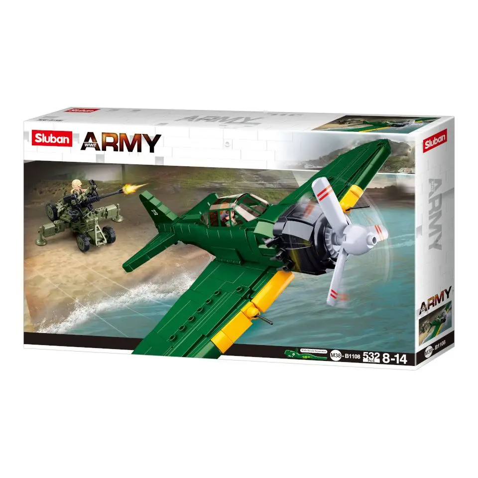 Sluban WWII M38-B1108 A6M Zero Japonský stíhací letoun