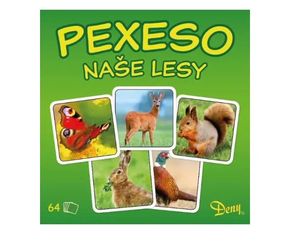 Mikro trading Pexeso - Naše lesy - 32 obrázkových dvojic