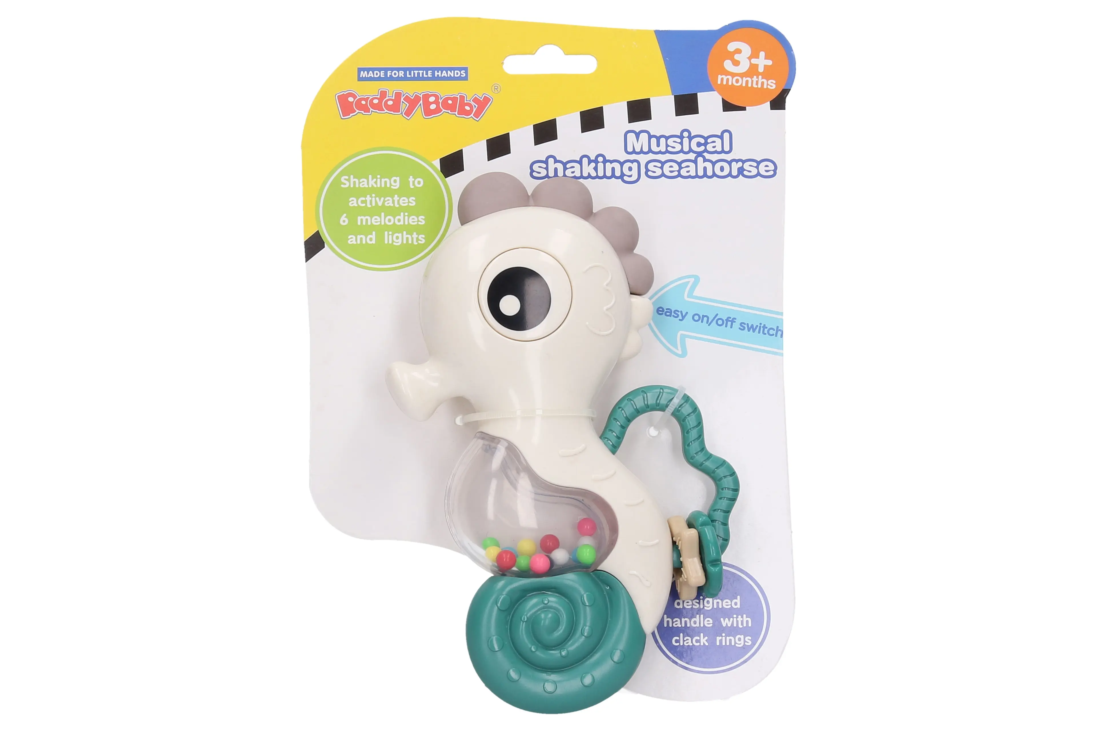 Chrastítko mořský koník s efekty 16cm