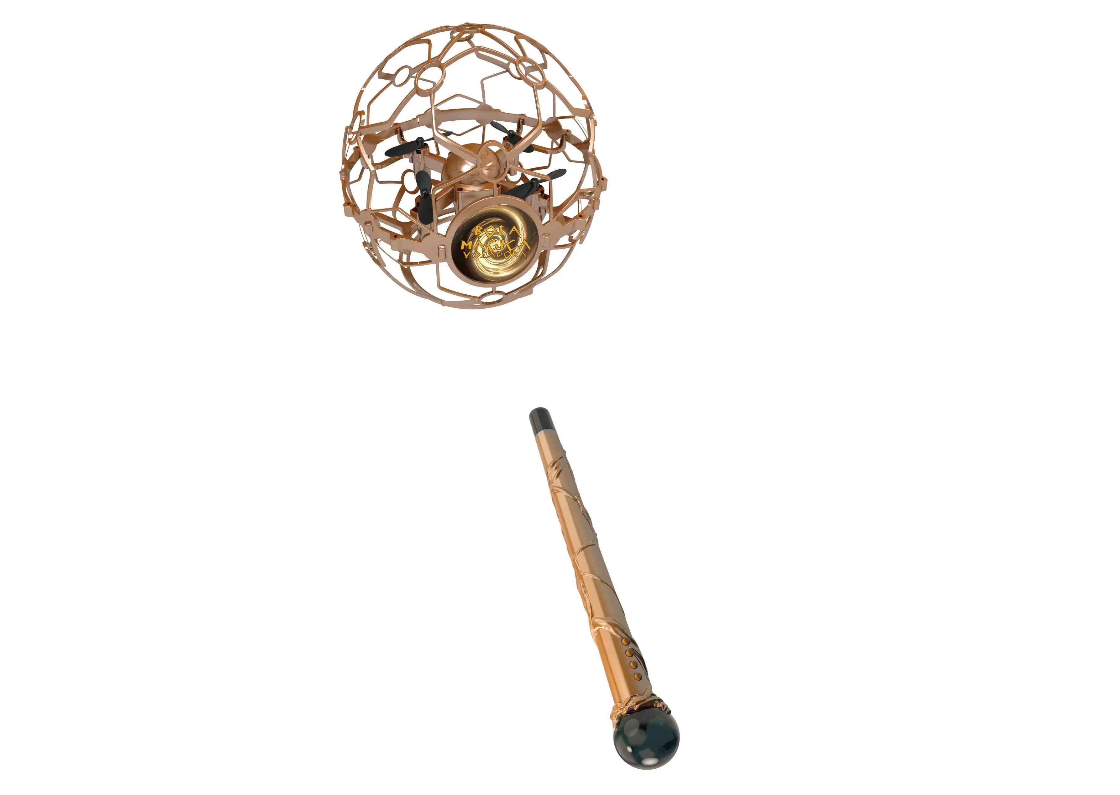 Létající koule s magickou hůlkou RC na dálkové ovládání 13 cm