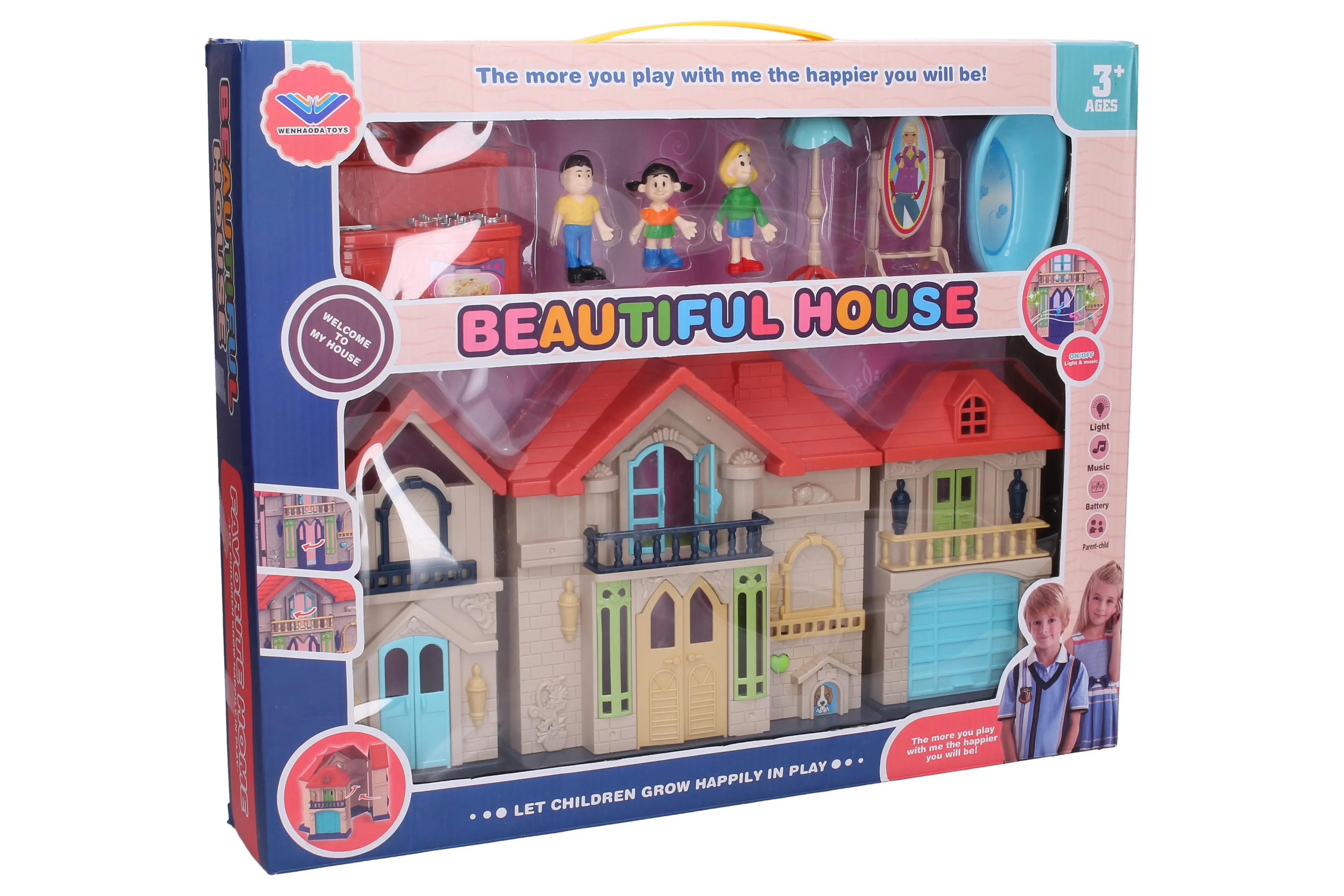 Domeček s efekty set 40 cm