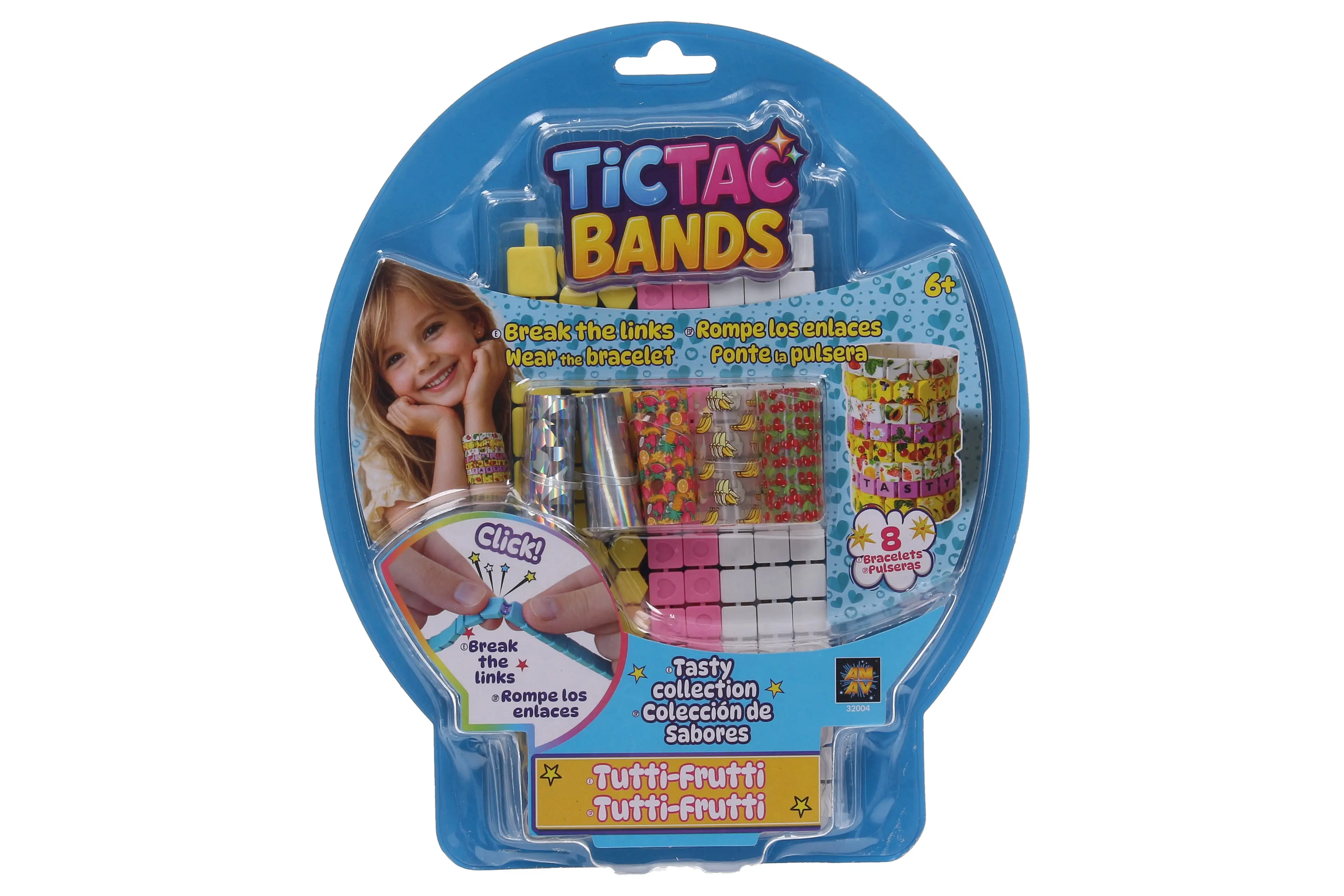 TICTAC BANDS sada na tvorbu náramků s motivem tutti frutti 8 ks