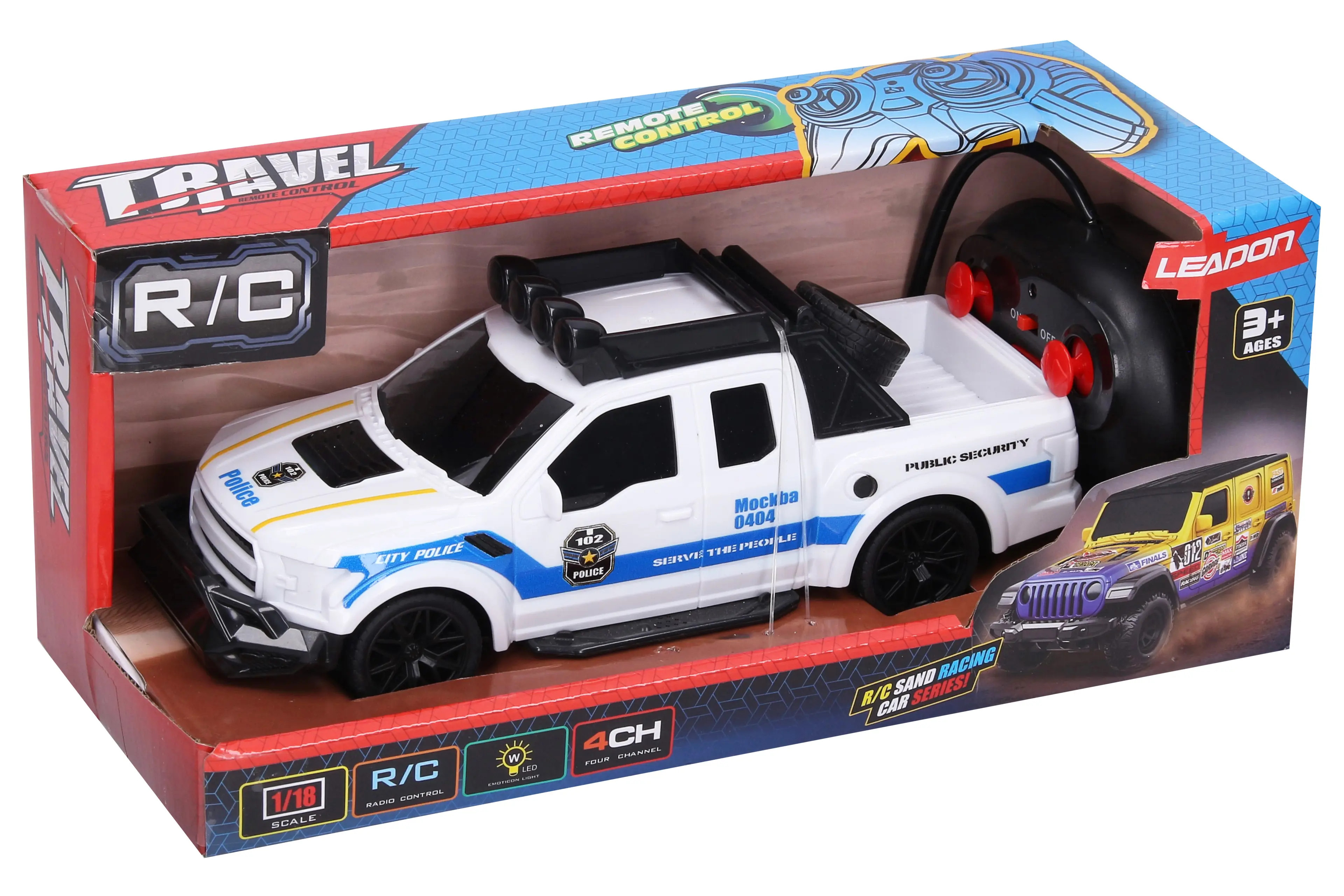 Auto policejní RC na dálkové ovládání 23 cm
