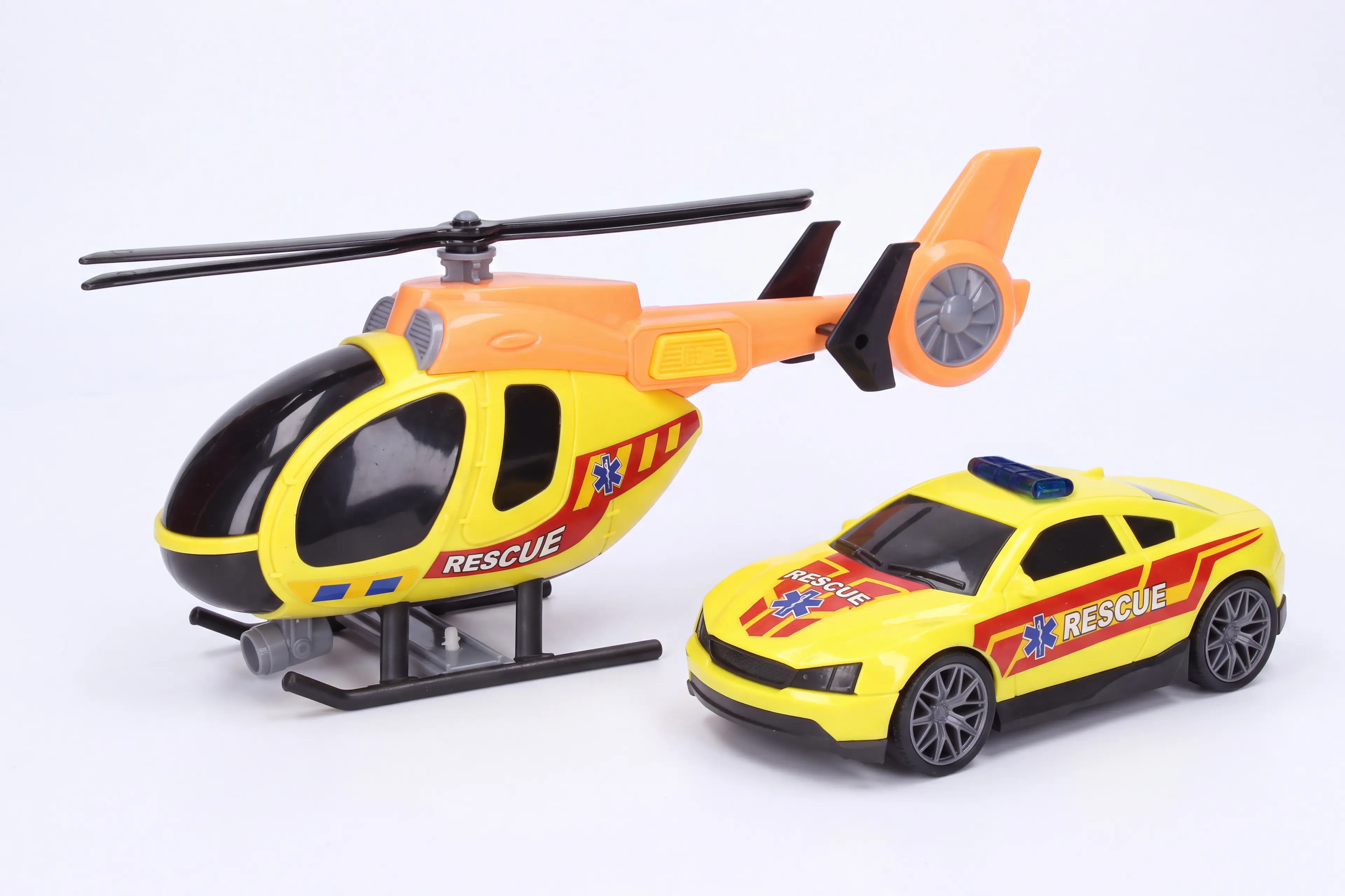 Záchranářský vrtulník s efekty set 29 cm